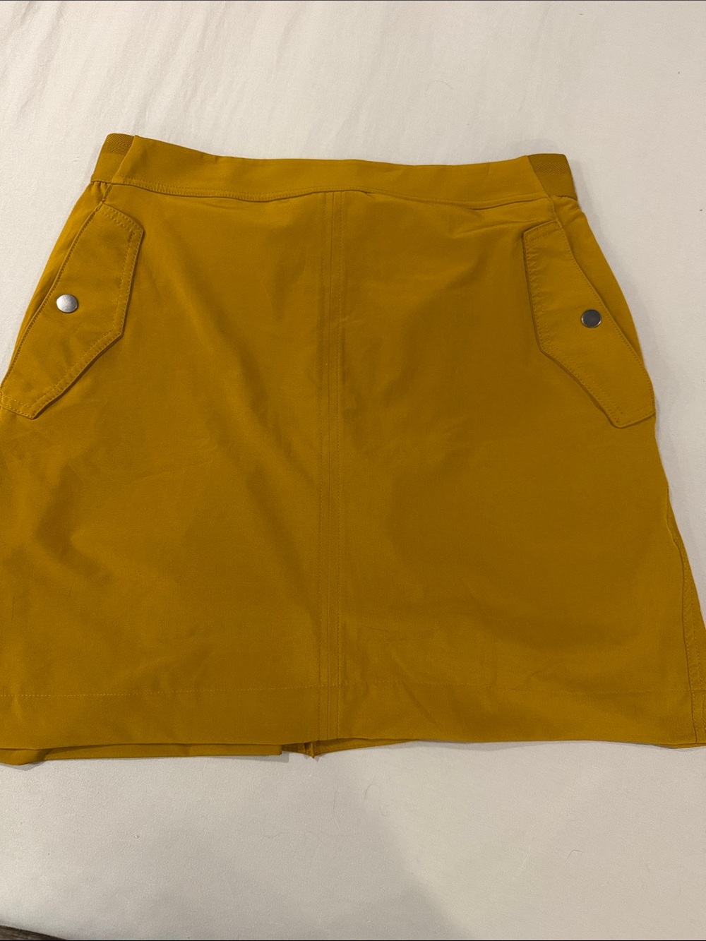 Athleta Mustard Yellow Mini Skirt